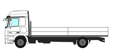 18 Tonne Flat Bed Lorry – Integrated Safety Rail System